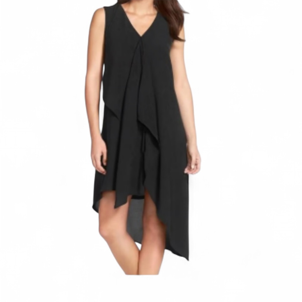WHITE HOUSE BLACK MARKET- Women’s black V-neck dress